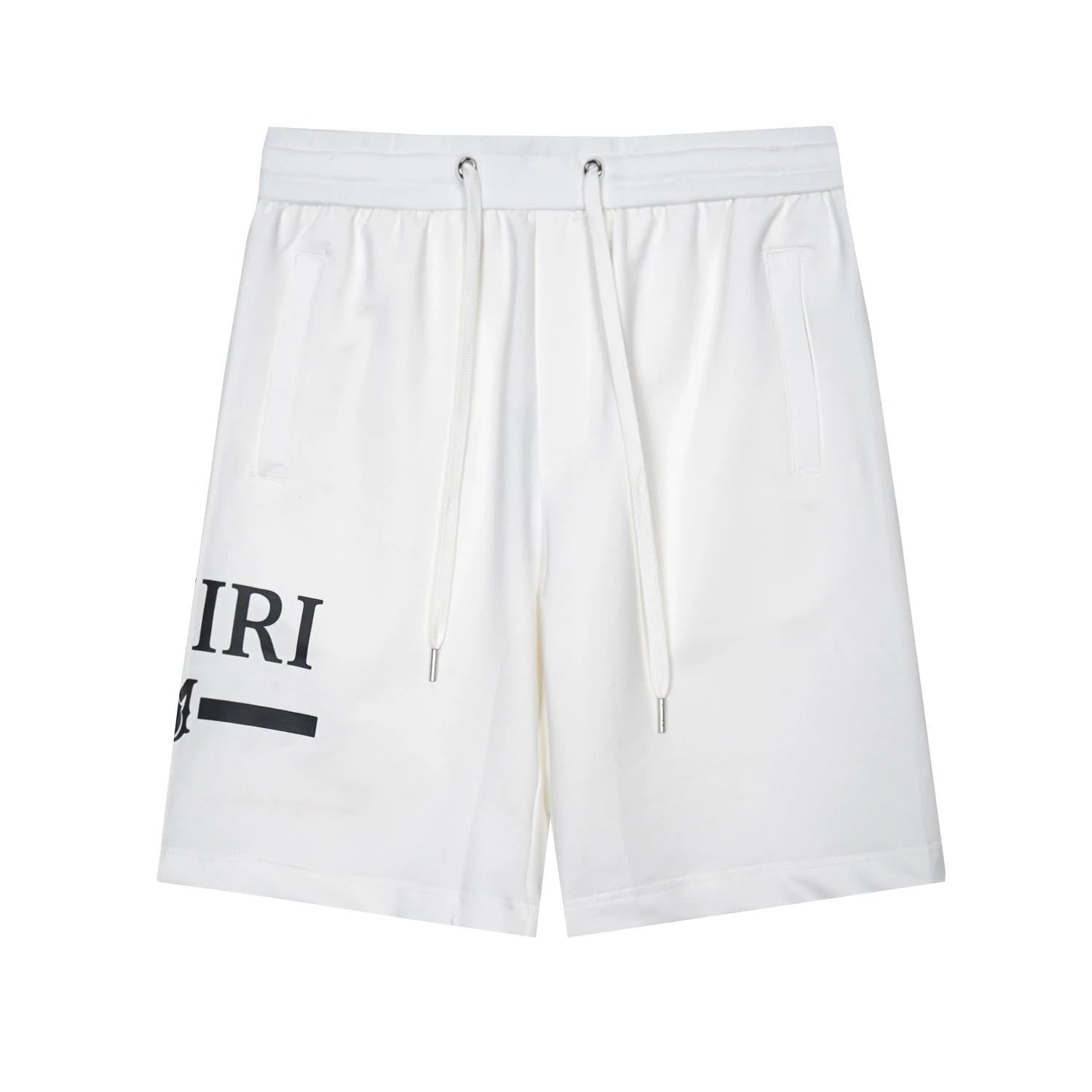 AMI Paris Logo Shorts Black Print
