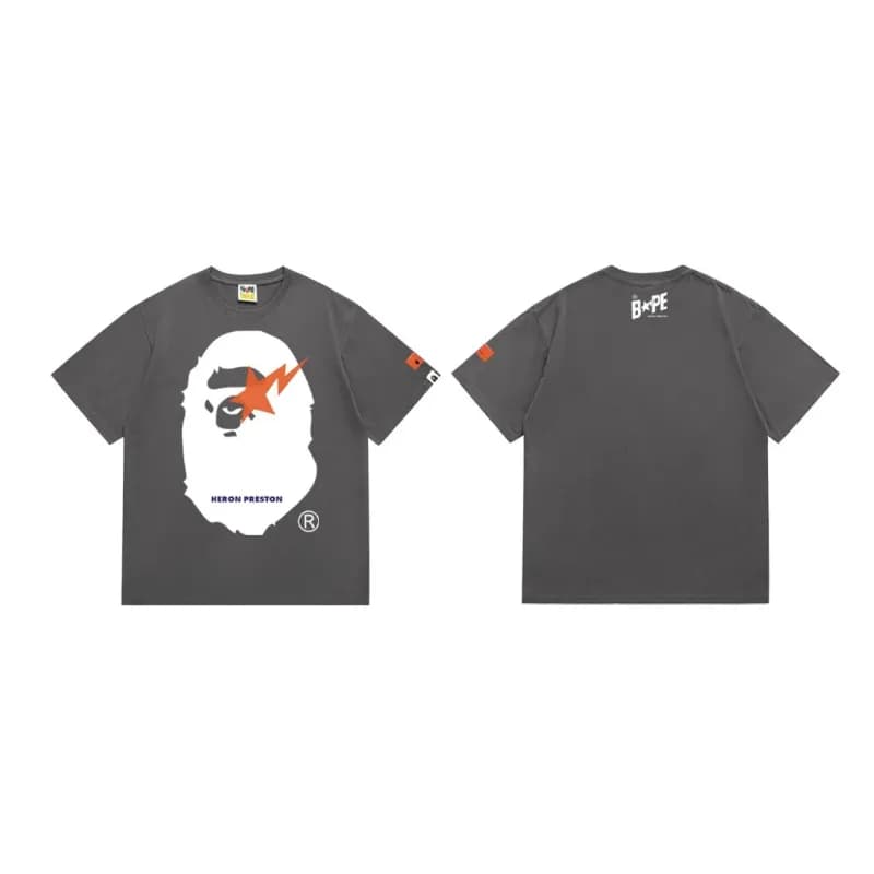 BAPE Ape Head T-Shirt Heron Preston Collab