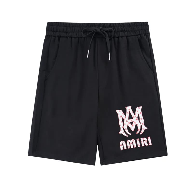 Amiri Logo Shorts Pink Logo Print