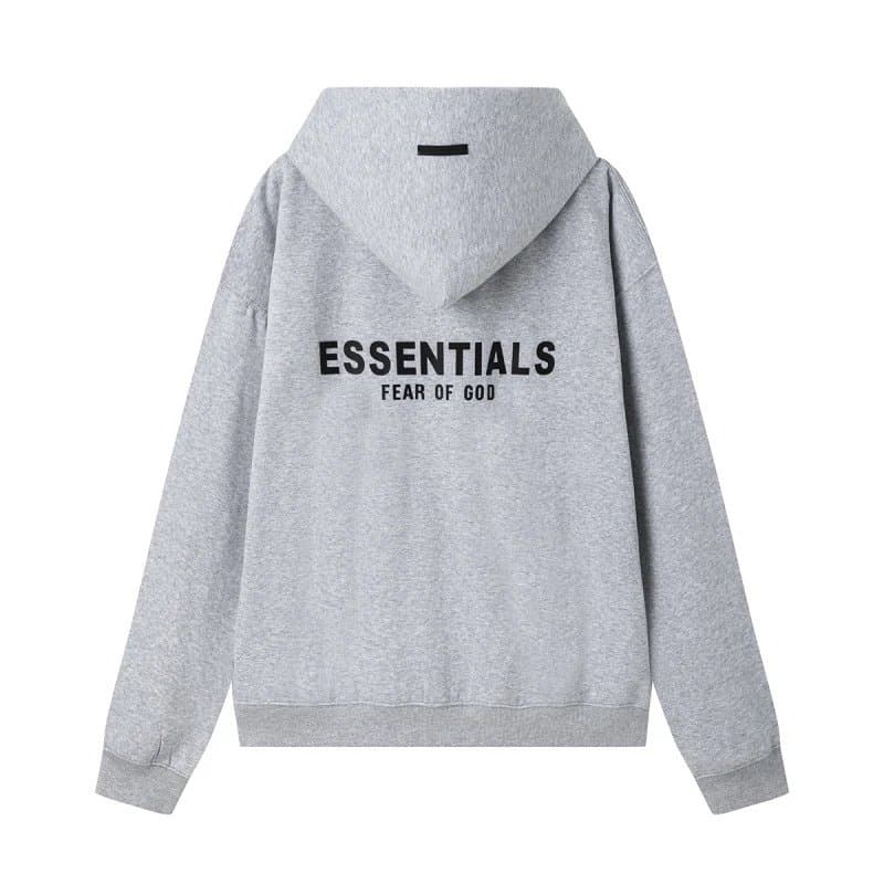Fear of God Essentials Jogger Essentials Logo — 压胶字母卫衣灰色
