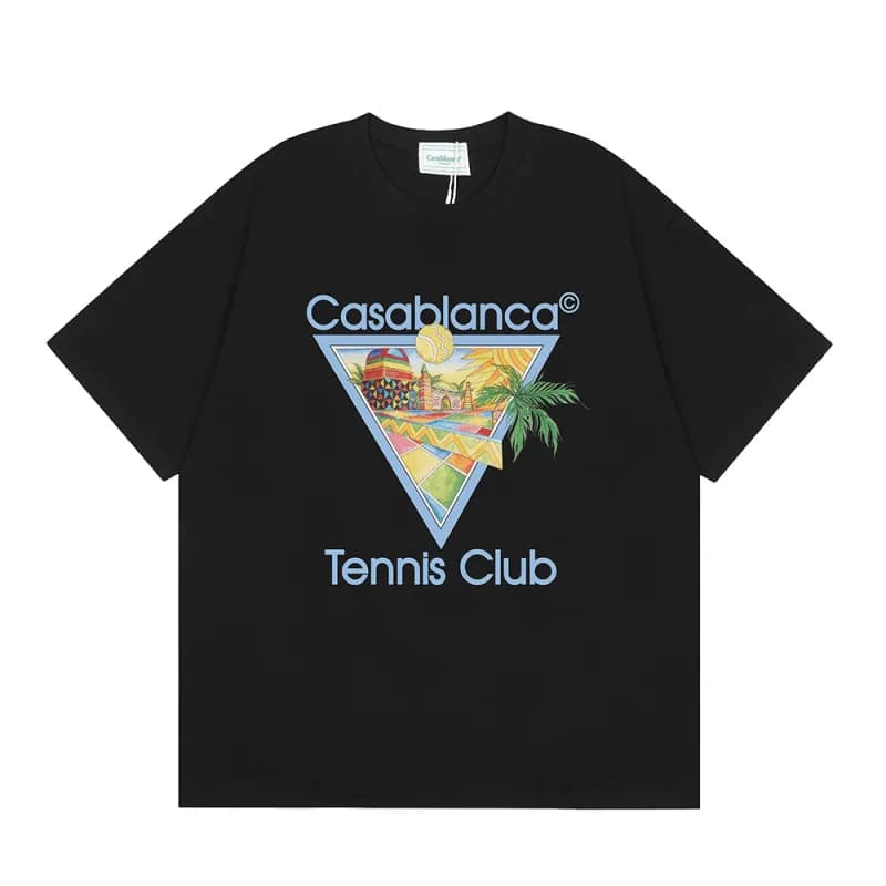 Casablanca Tennis Club Tee Triangle Graphic