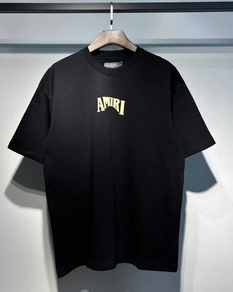 Amiri Logo T-Shirt Mesh Script — 737 black