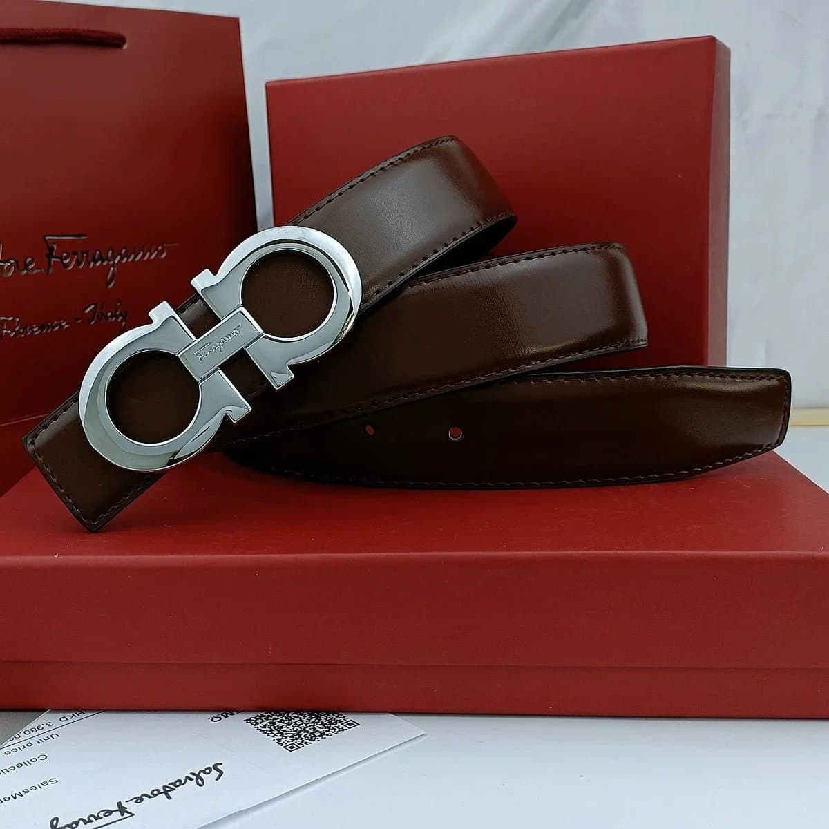 Ferragamo Gancini Belt Classic Gancini Buckle