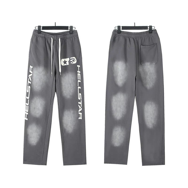 Hellstar Track Pants Acid Wash Logo