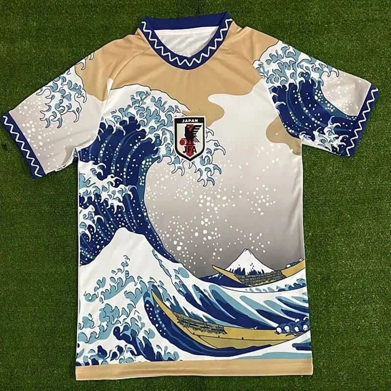 Adidas Japan National Team Jersey The Great Wave off Kanagawa Print