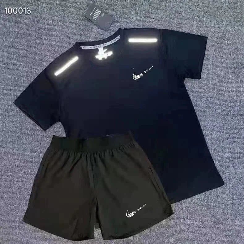 Nike Reflective Performance Set Black with Reflective Stripes