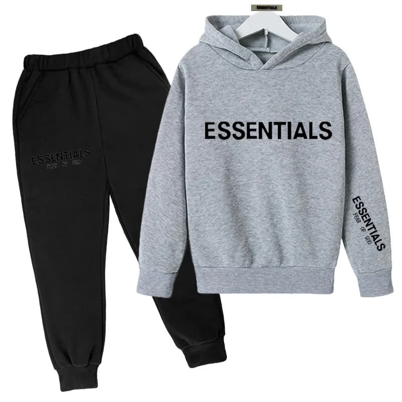 Fear of God Essentials Hoodie and Joggers Set Essentials Logo