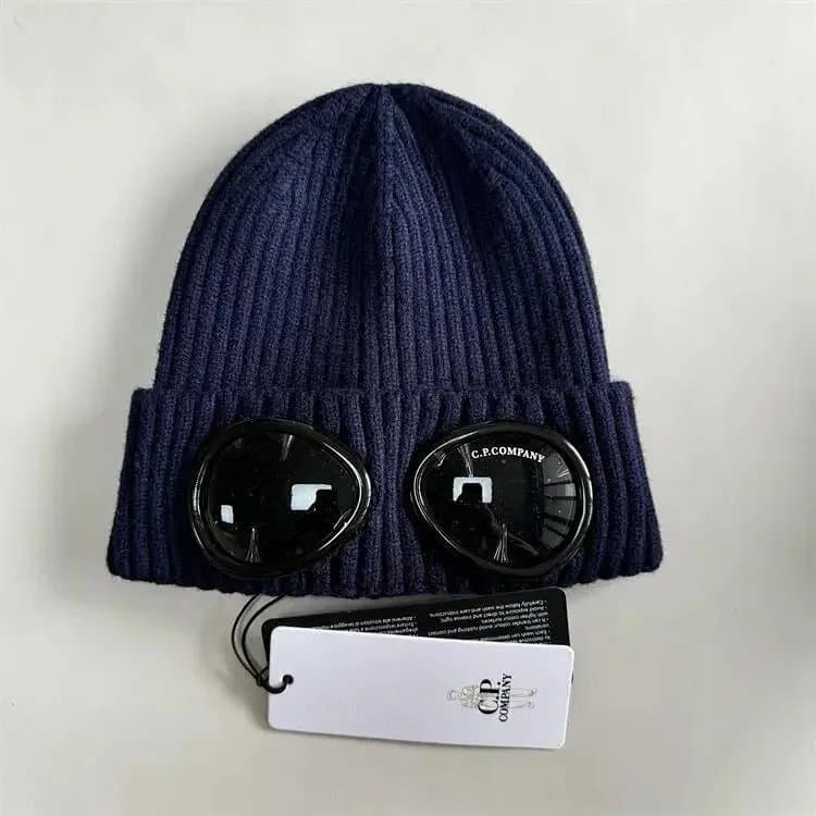 C.P. Company Ribbed Beanie Double G Hardware — 14