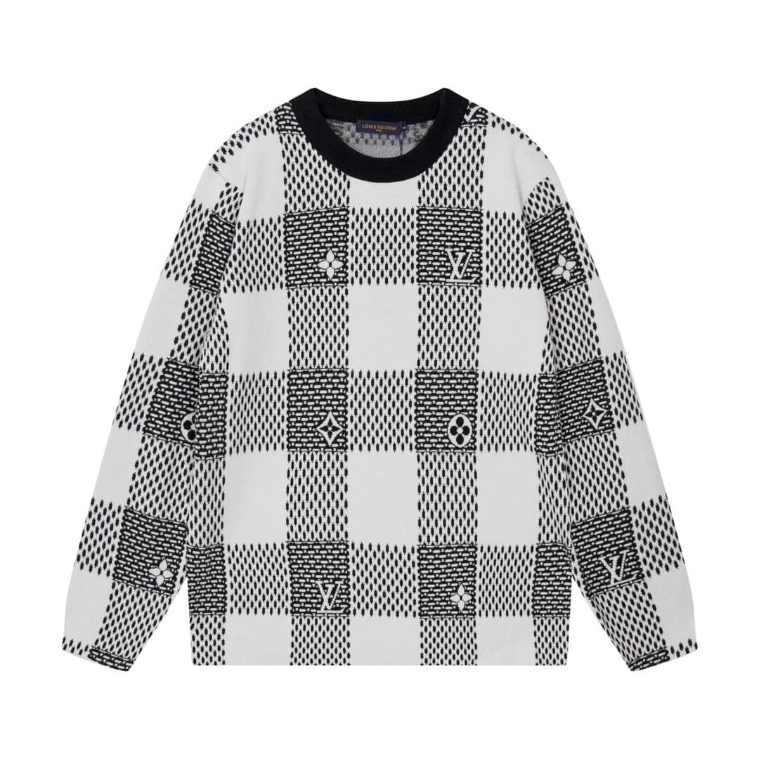 Louis Vuitton Knit Sweater Checkerboard Monogram