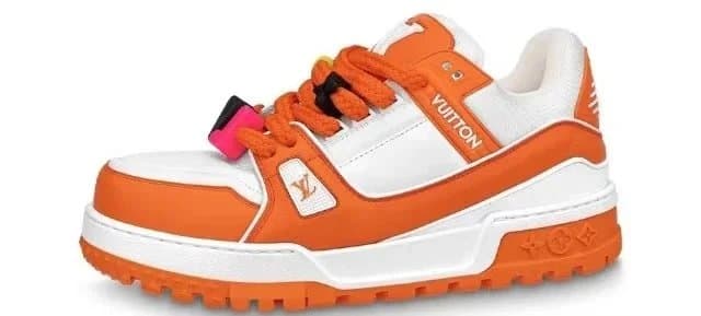 Louis Vuitton LV Trainer Orange White Pink
