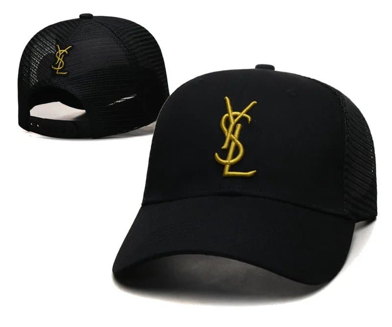 Saint Laurent Baseball Cap Monogram Embroidery — 可调节 · 16
