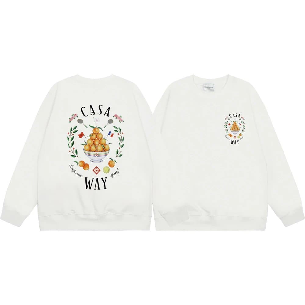 Casablanca Casa Blanca Sweatshirt Tennis Graphic — 052白色