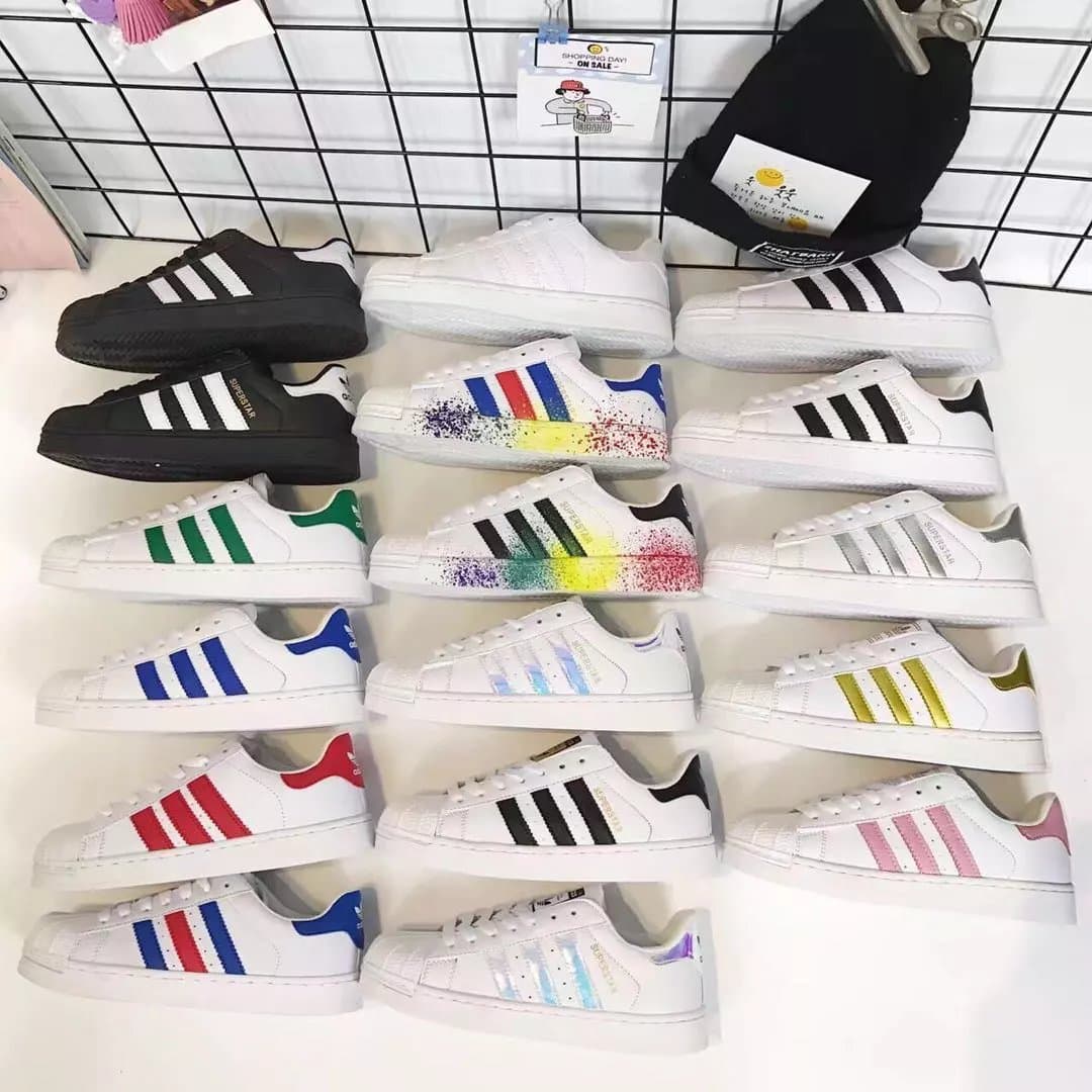 Adidas Superstar Classic White — 高版本 白紫