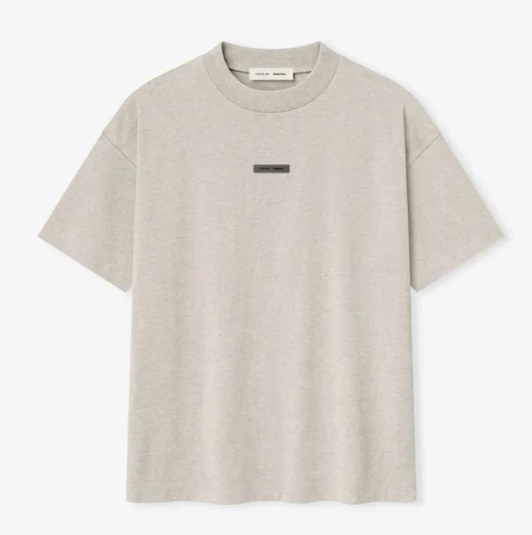 Oversized Tee Fear of God Essentials Arch Logo — 6295浅灰