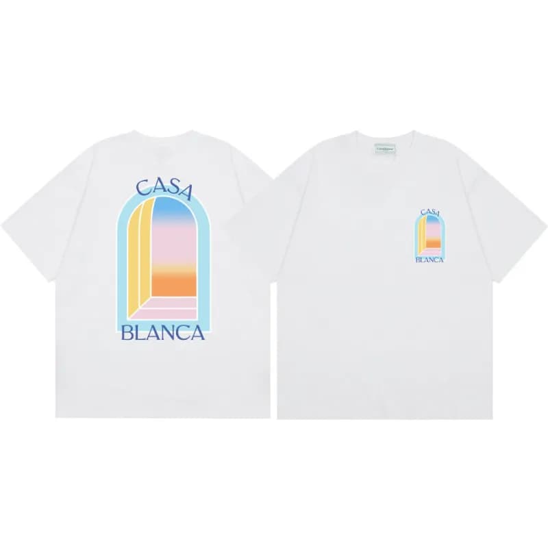 Graphic Tee Casa Blanca Arch Print — 90 white