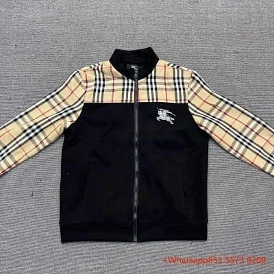 Burberry Check Panel Track Jacket Vintage Check