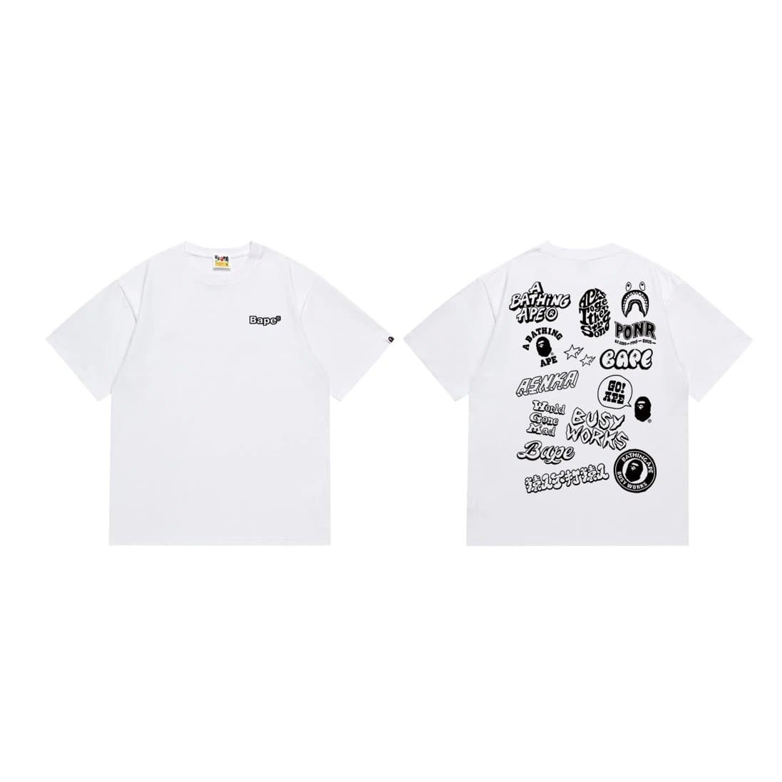 BAPE Ape Head Tee Hot Wheels Collab — SC055白色