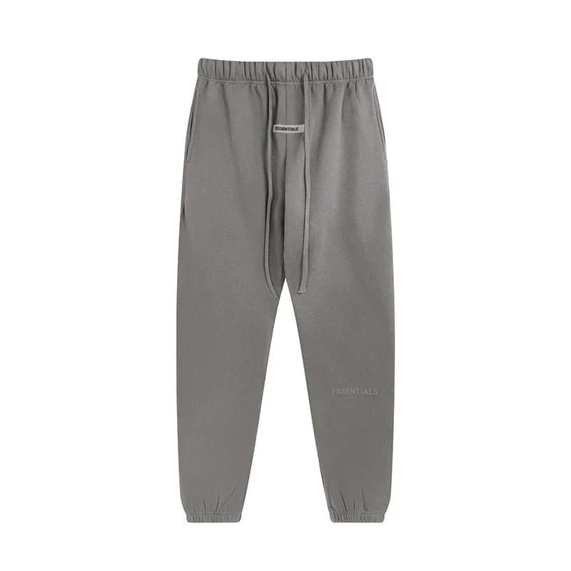 Fear of God Essentials Hooded Sweatshirt Essentials Logo — 裤子灰色