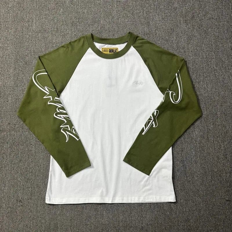 Carhartt WIP Raglan Long Sleeve Tee Olive Green Sleeves