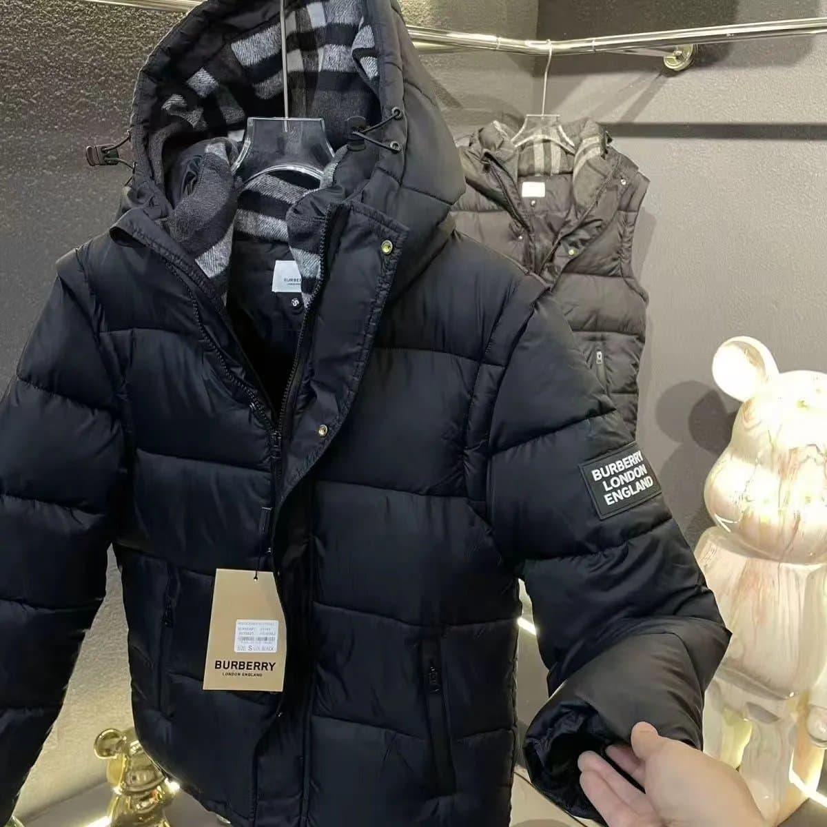 Burberry Puffer Jacket Checkered Lining