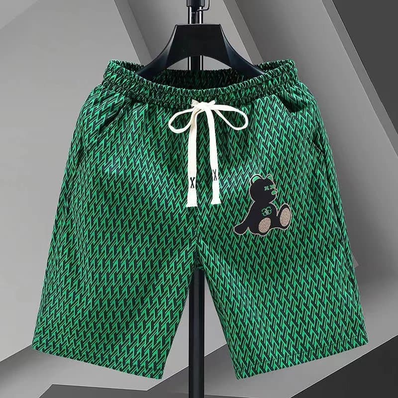 Balenciaga Printed Shorts Bear Embroidery