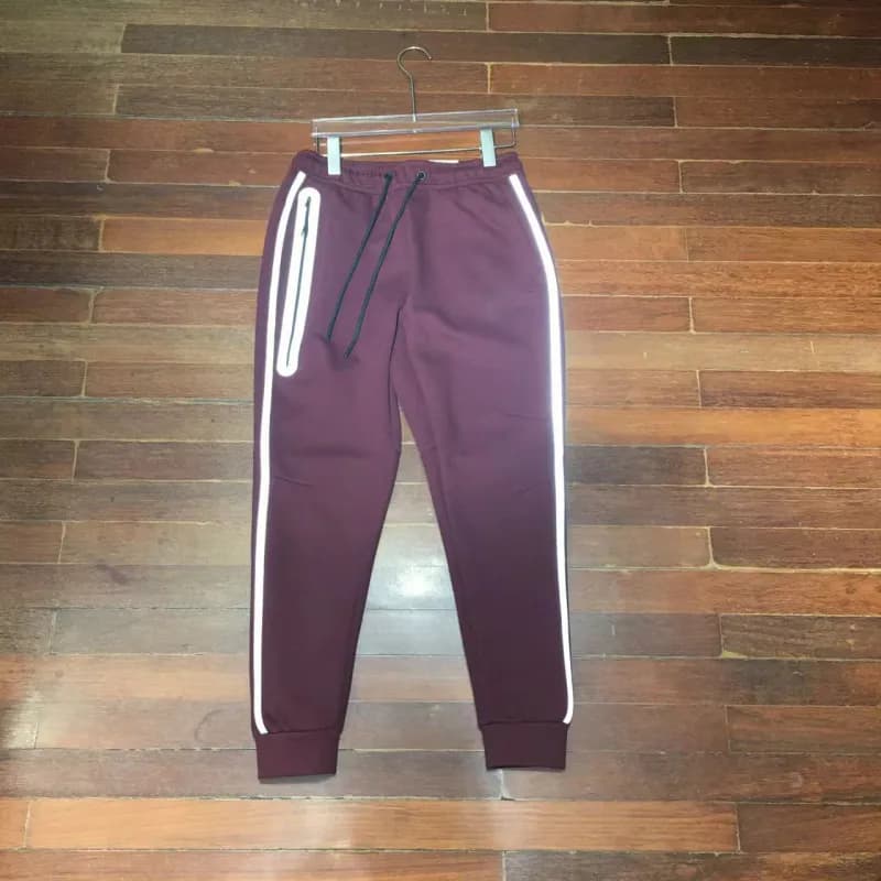 Nike Tech Fleece Hoodie and Joggers Reflective Stripe — Pants purple