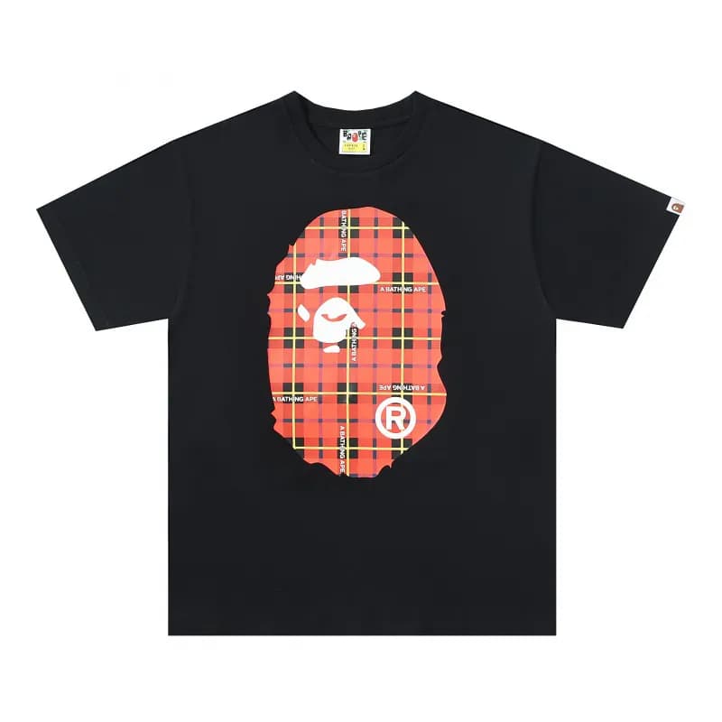 BAPE Classic T-Shirt Plain — 105黑红（数码印）