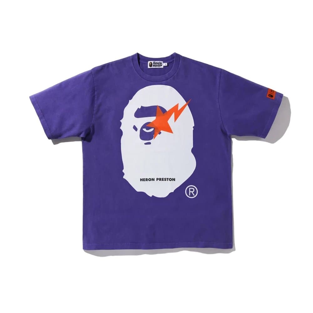 BAPE Star Tee White Star Logo — 5050蓝色