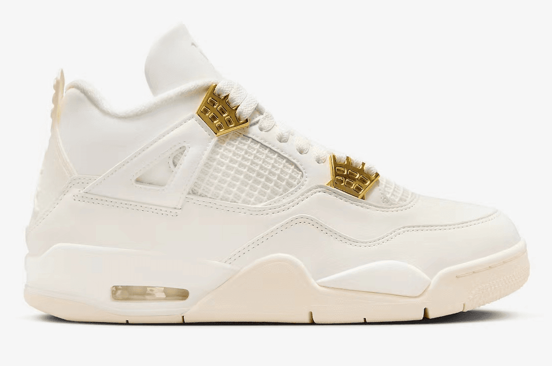 Air Jordan 4 White Gold