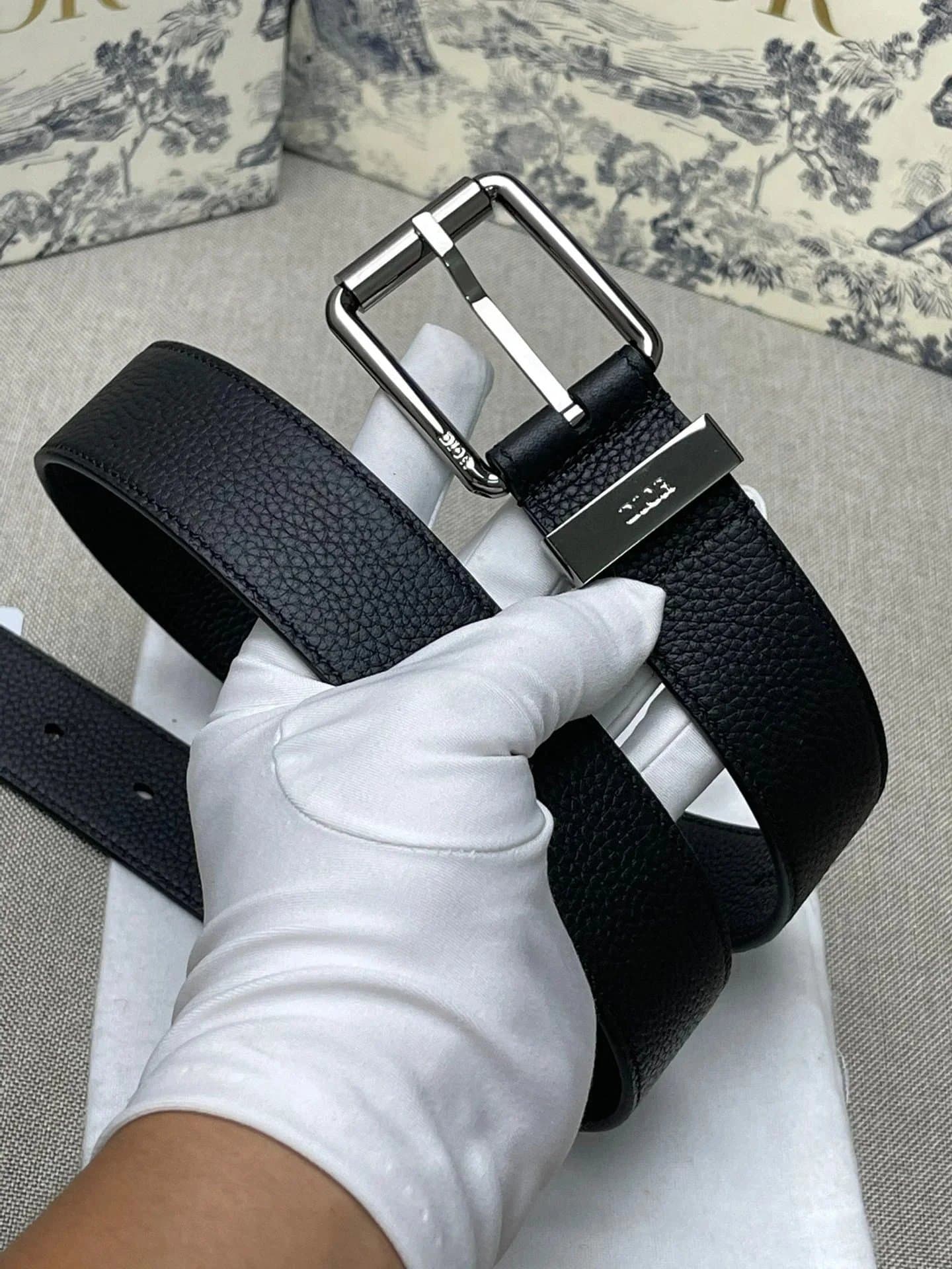 Dior Belt Grained Leather