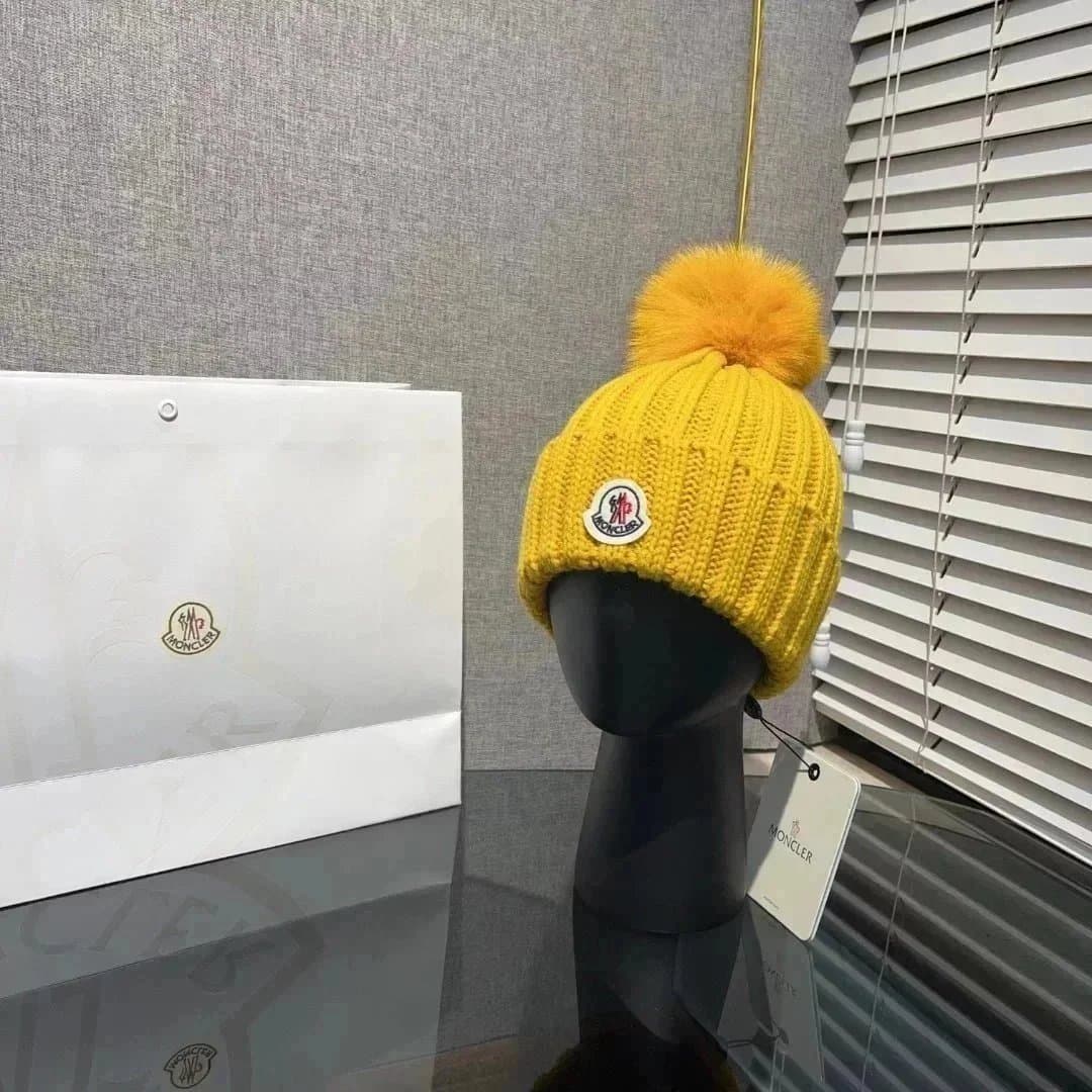 Moncler Ribbed Beanie Logo Patch — 12