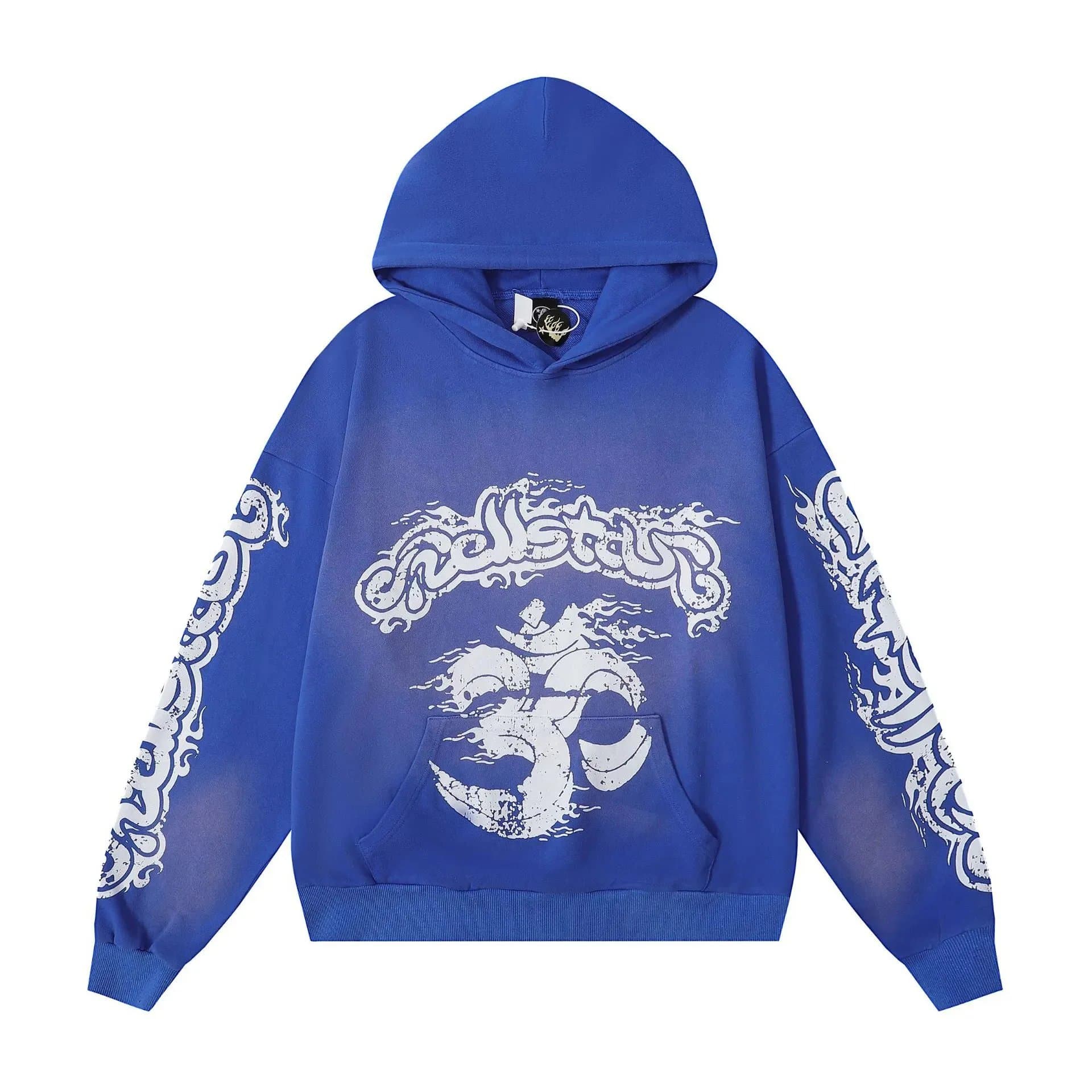 Hellstar Oversized Hoodie Om Symbol Print