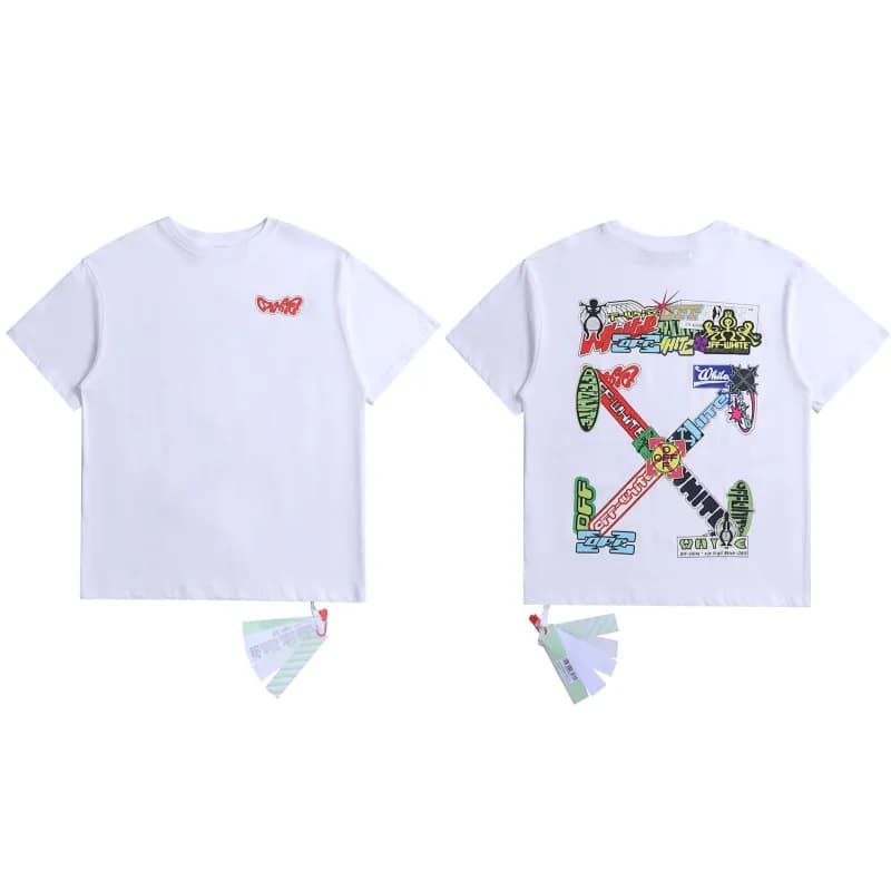 Off-White Arrow Logo T-Shirt Ice Blue Arrow — 2097 white