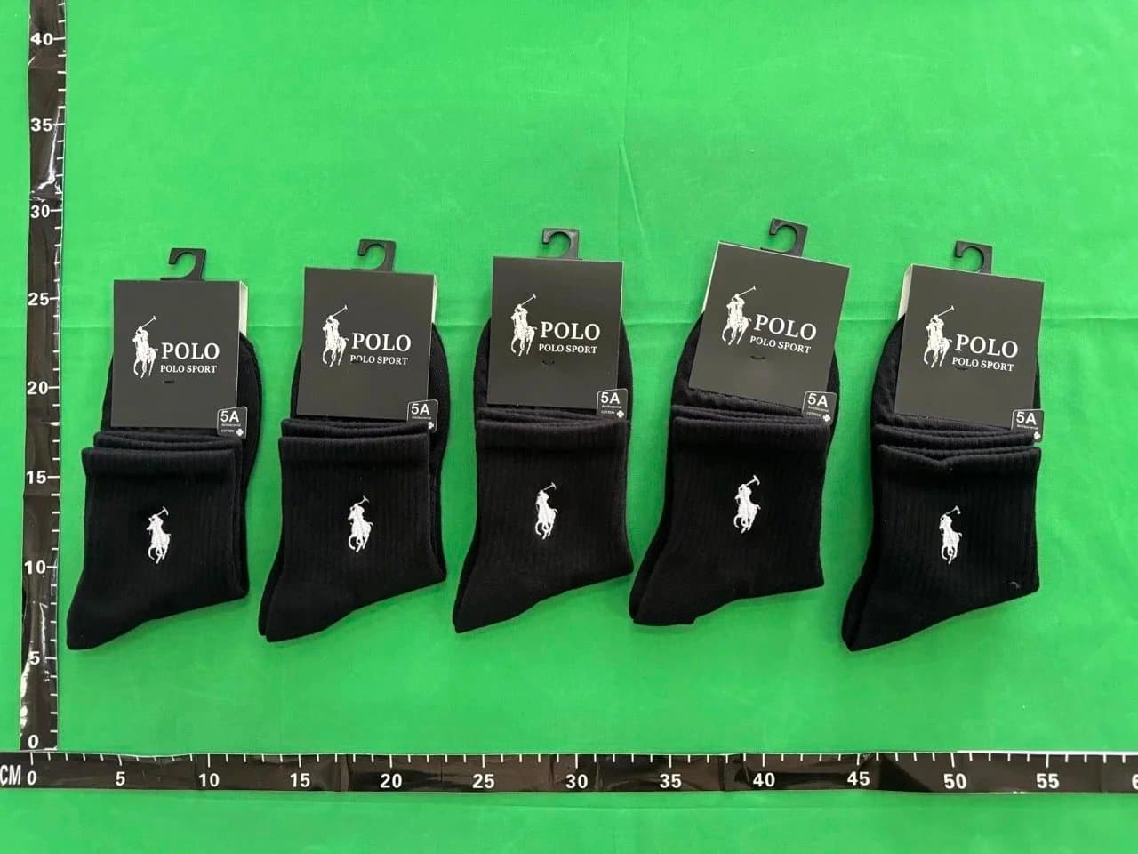 Polo Ralph Lauren Classic Sport Socks 6-Pack — 38-44 · A-Black Mid-5 Pair