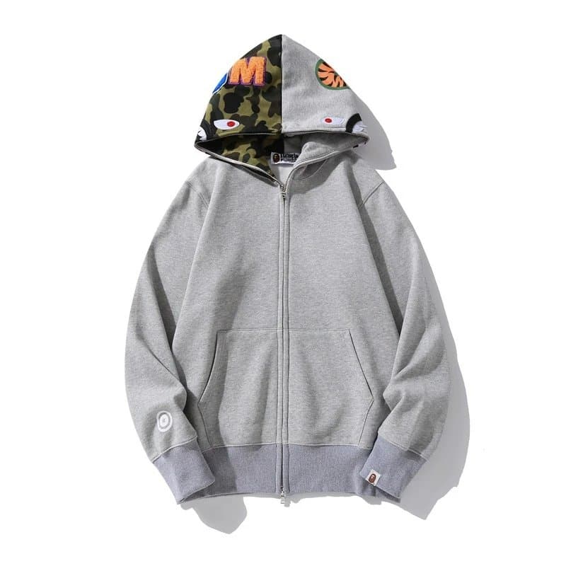 BAPE Full-Zip Hoodie Camo Split Hood