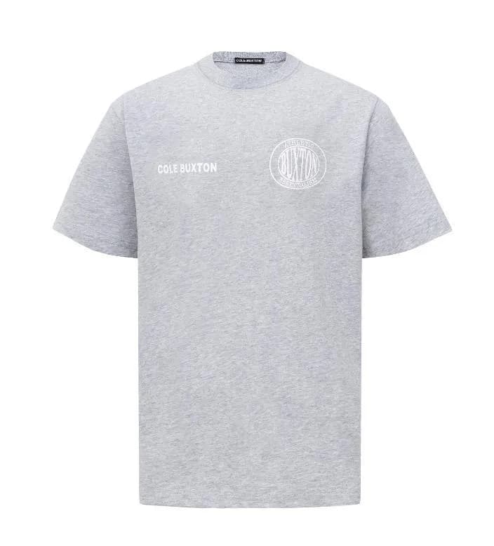 Cole Buxton Signature Tee CB Logo — C08 flower Gray