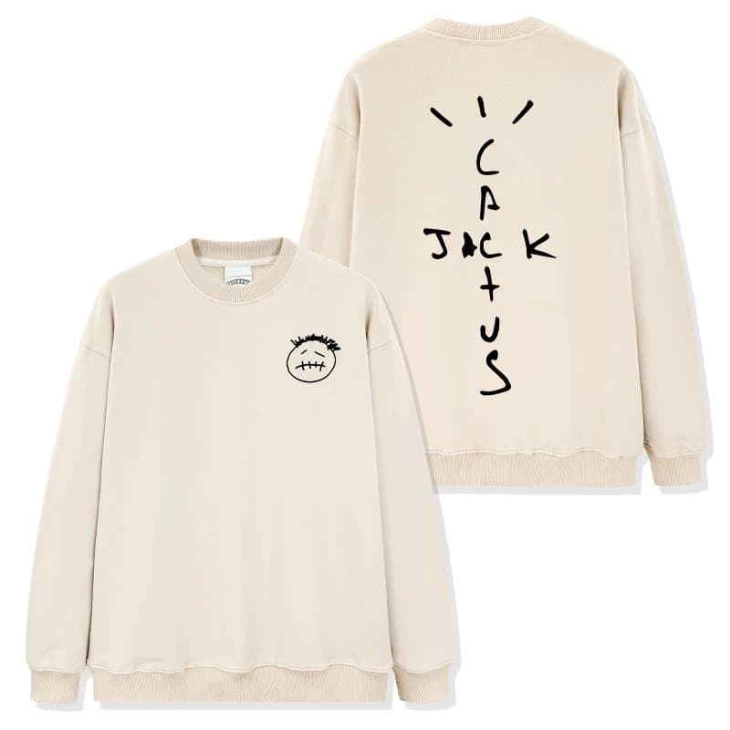 Travis Scott Cactus Jack Sweatshirt Stitched Face Logo