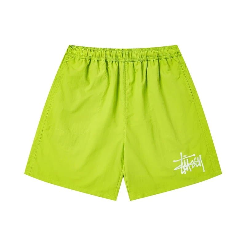 Stüssy Logo Shorts Neon Green