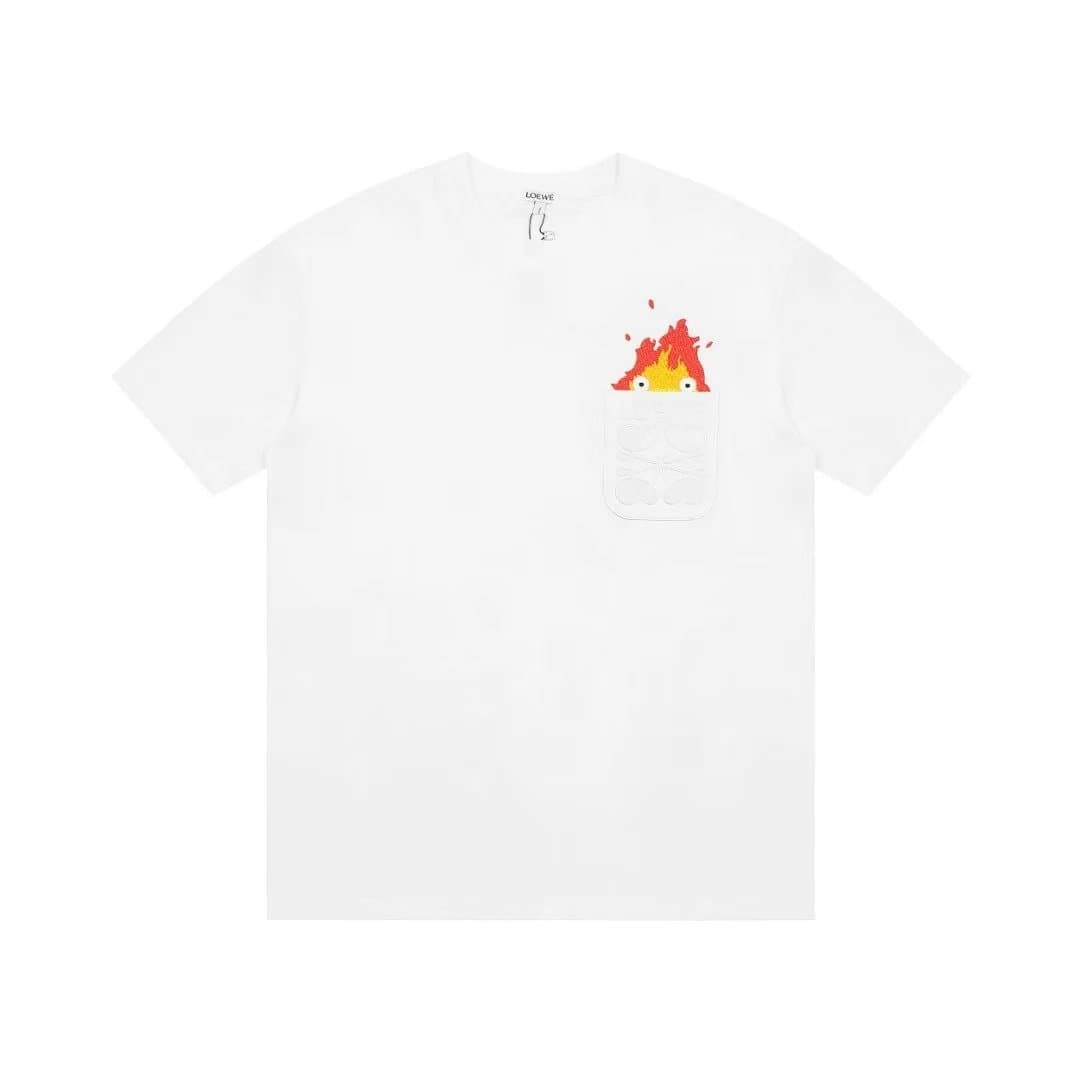 Loewe Pocket T-Shirt Calcifer Embroidery