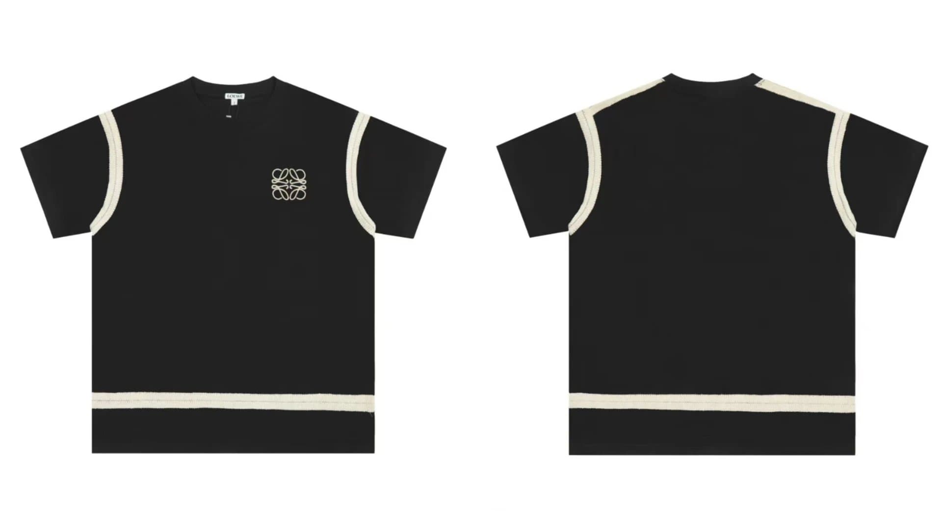 Loewe Knit T-Shirt Contrast Trim