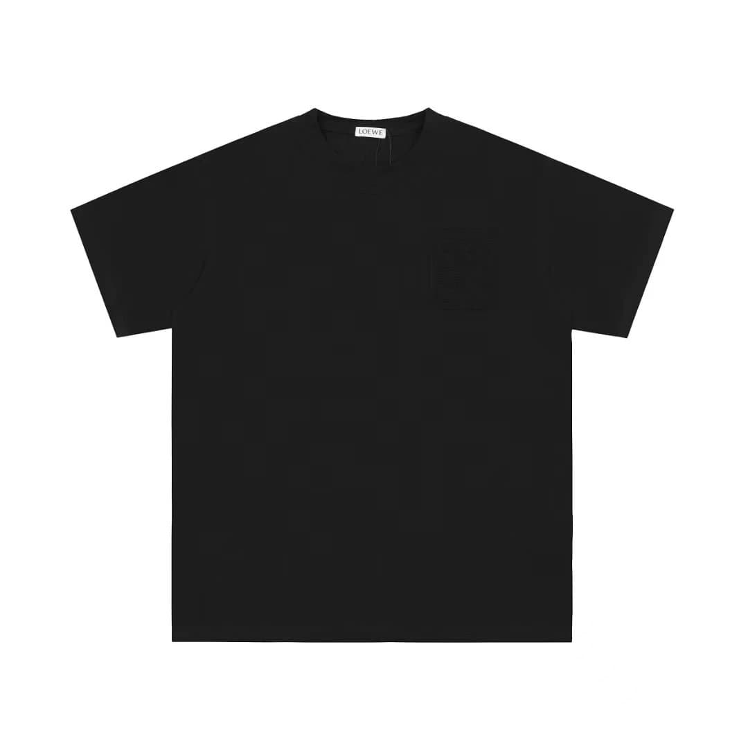 Loewe Cotton T-Shirt Embroidered Logo Pocket
