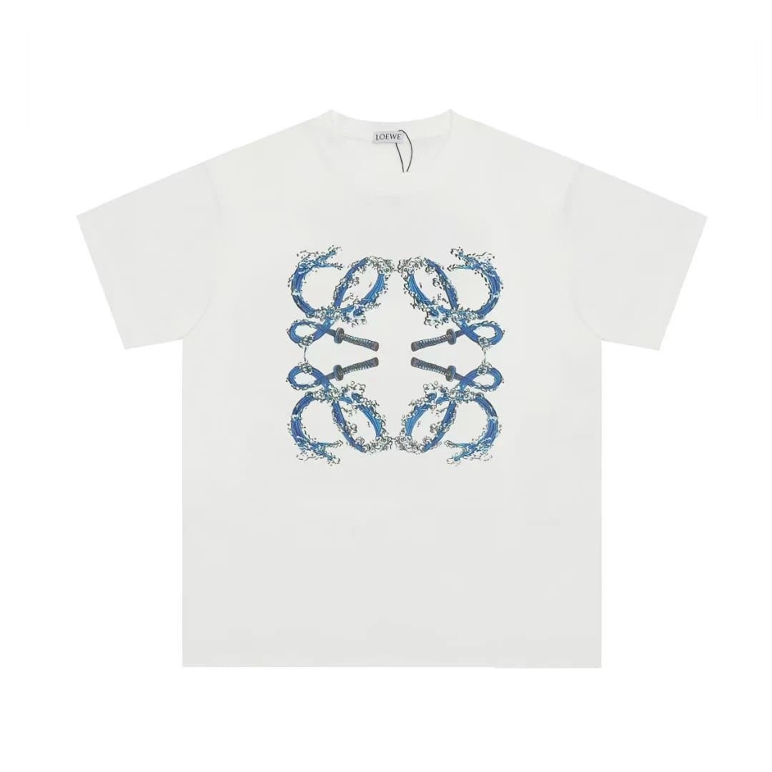 Loewe T-Shirt Anagram Wave Print