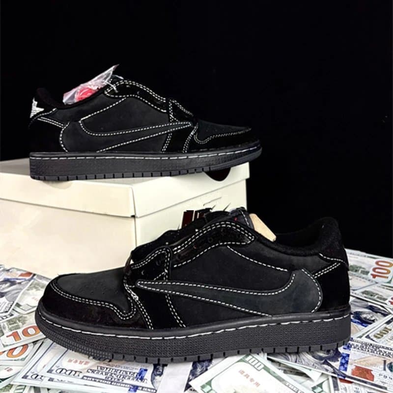 Travis Scott Air Jordan 1 Low Cactus Jack — 黑色