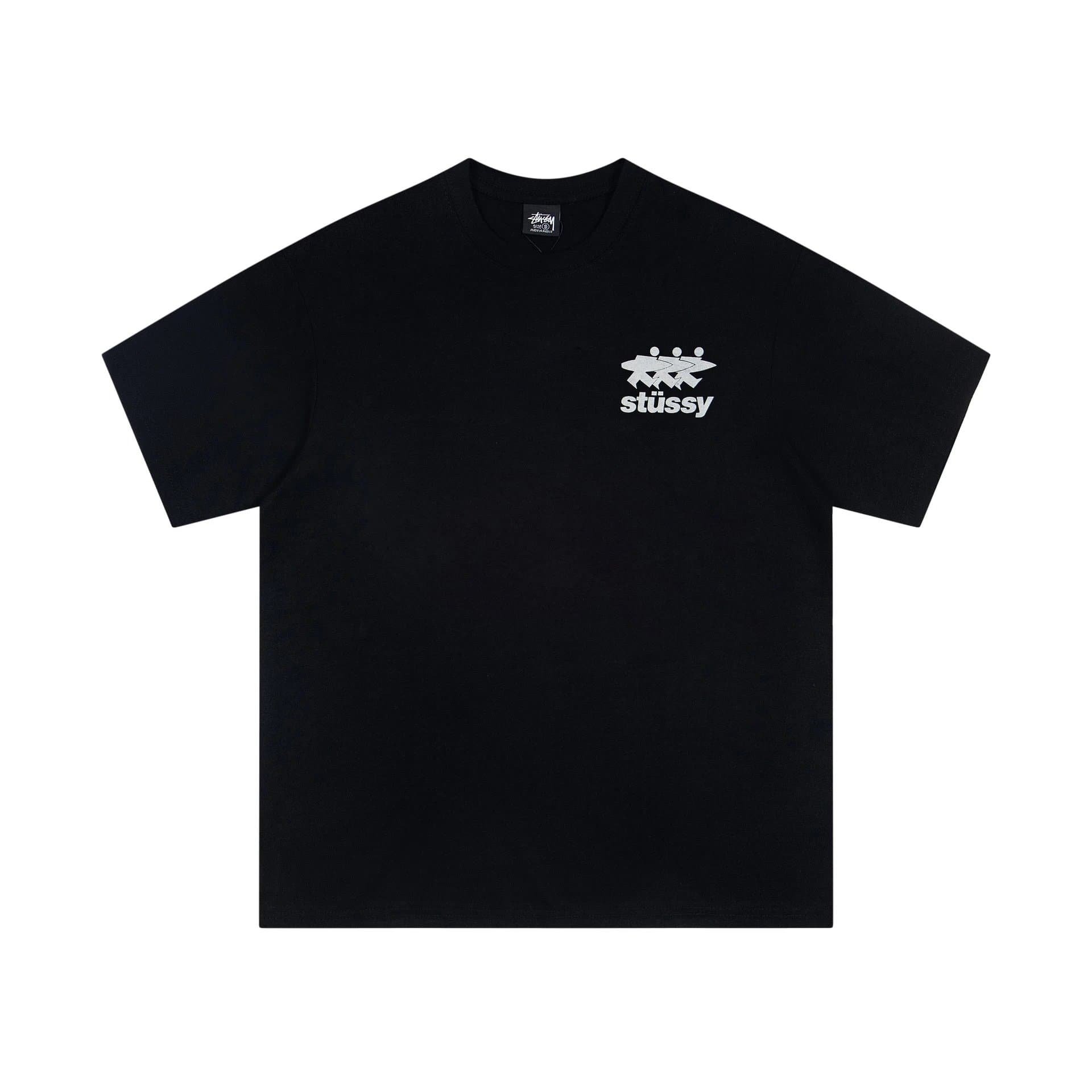Stüssy Graphic Tee 100% Cotton Print — 6958#黑色