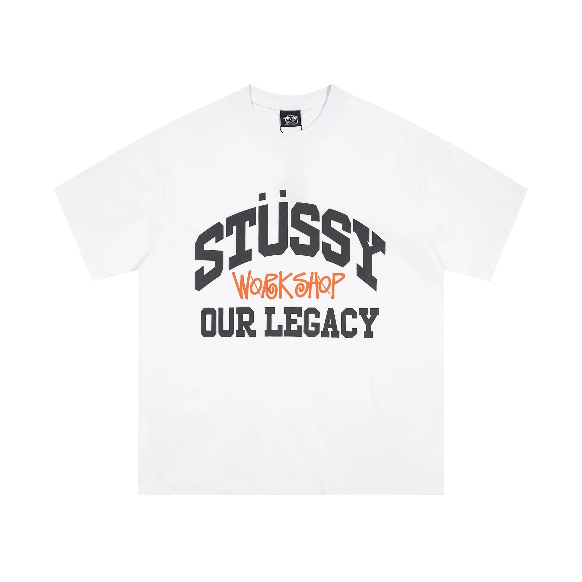 Stüssy Graphic Tee 100% Cotton Print — 6950#白色