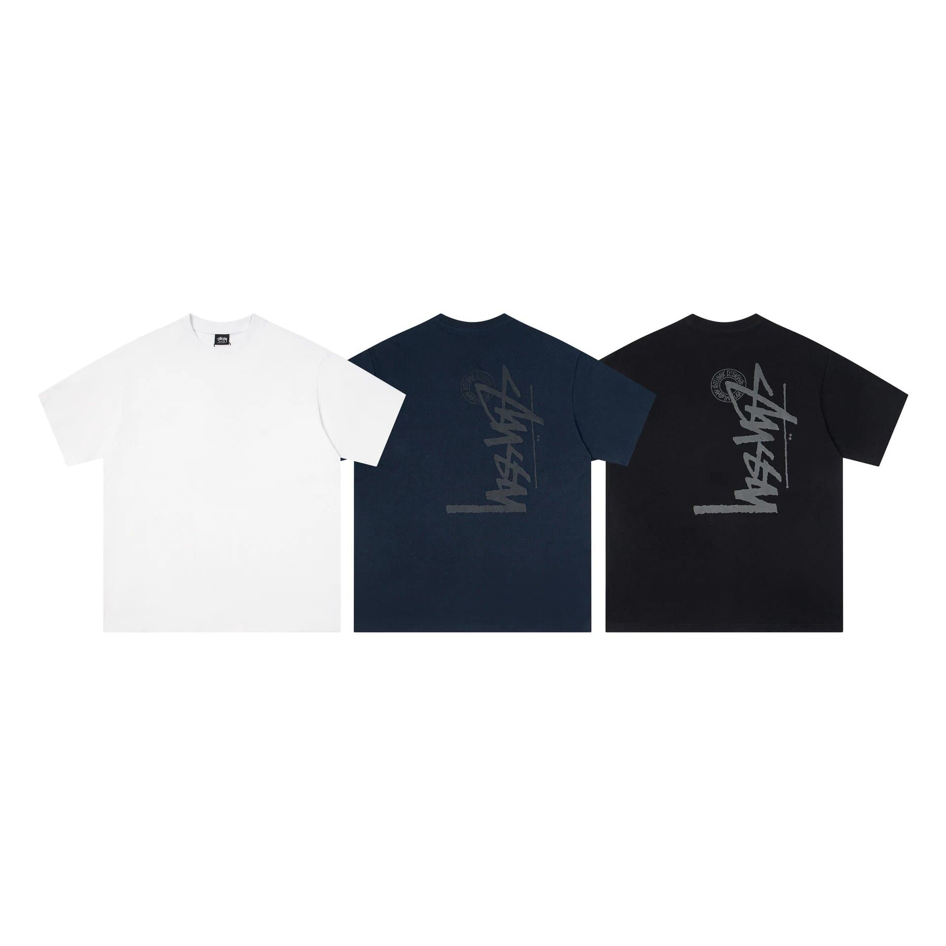 Stüssy Graphic Tee 100% Cotton Print — 6937#白色