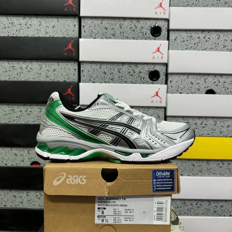 Asics GEL-KAYANO 14 White/Malachite Green