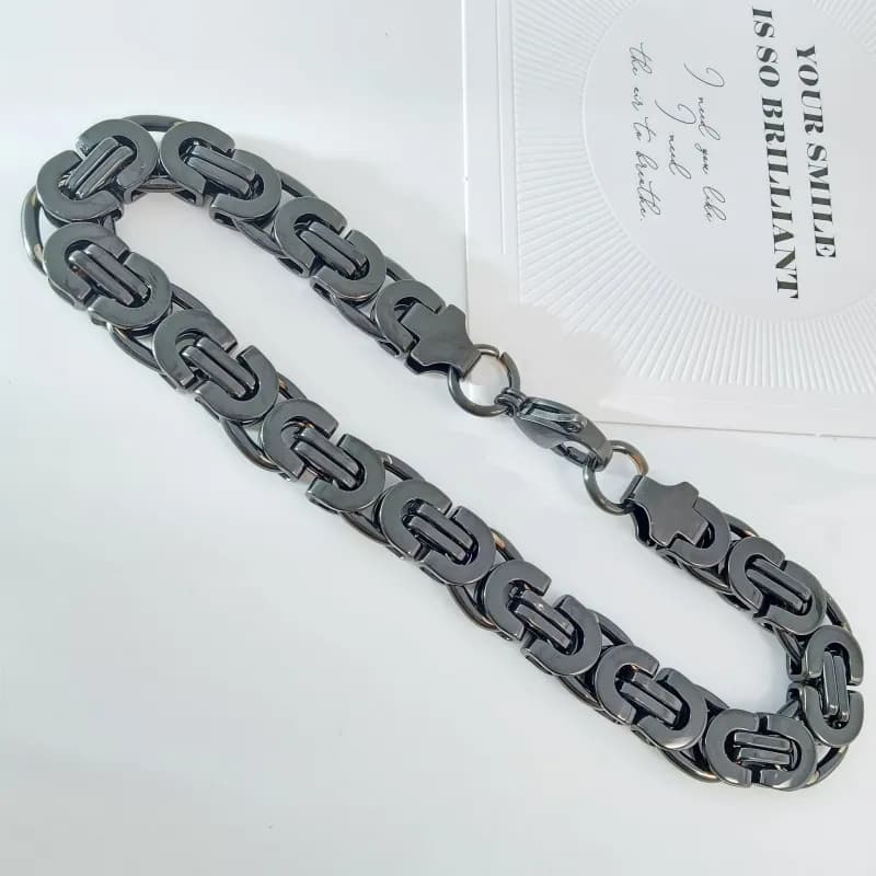 Chrome Hearts Link Chain Bracelet Gunmetal