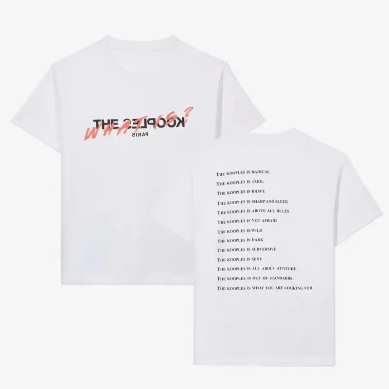 Logo T-Shirt Red Print — 1-white