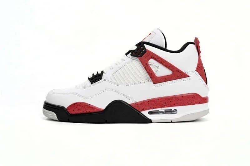 Air Jordan 4 Bred — US5.5=UK3=EUR36→US14=UK13=EUR48.5 · 红水泥
